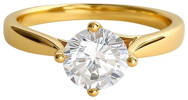 Кольцо Xuping Jewelry размер 16 бижутерный сплав, фианит