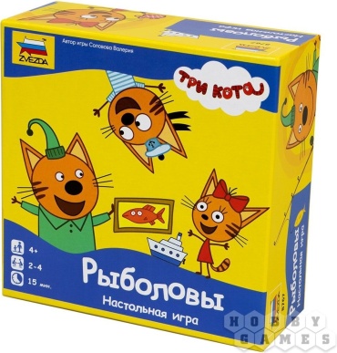 Настольная игра Звезда Три кота. Рыболовы, для всей семьи и друзей