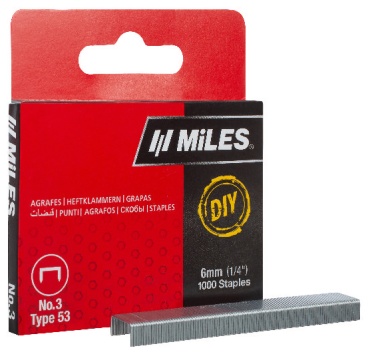 Miles скобы для степлера N3-06-D 1000 шт
