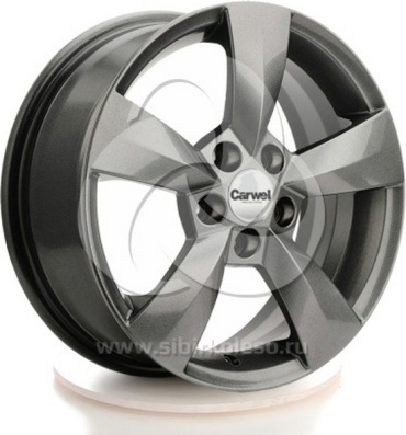 Carwel Кета 1504 GST 57.1 6x15/5x100 D57.1 ET40 4 диска черный, серебристый, графит
