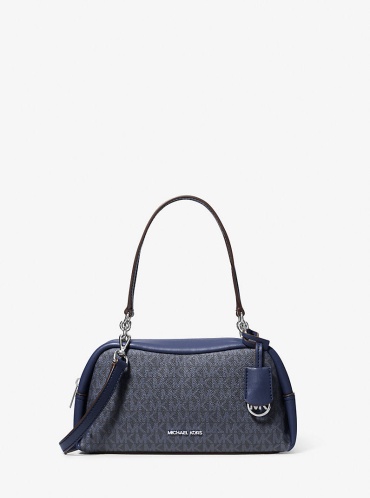 Сумка кросс-боди Michael Kors канвас синий