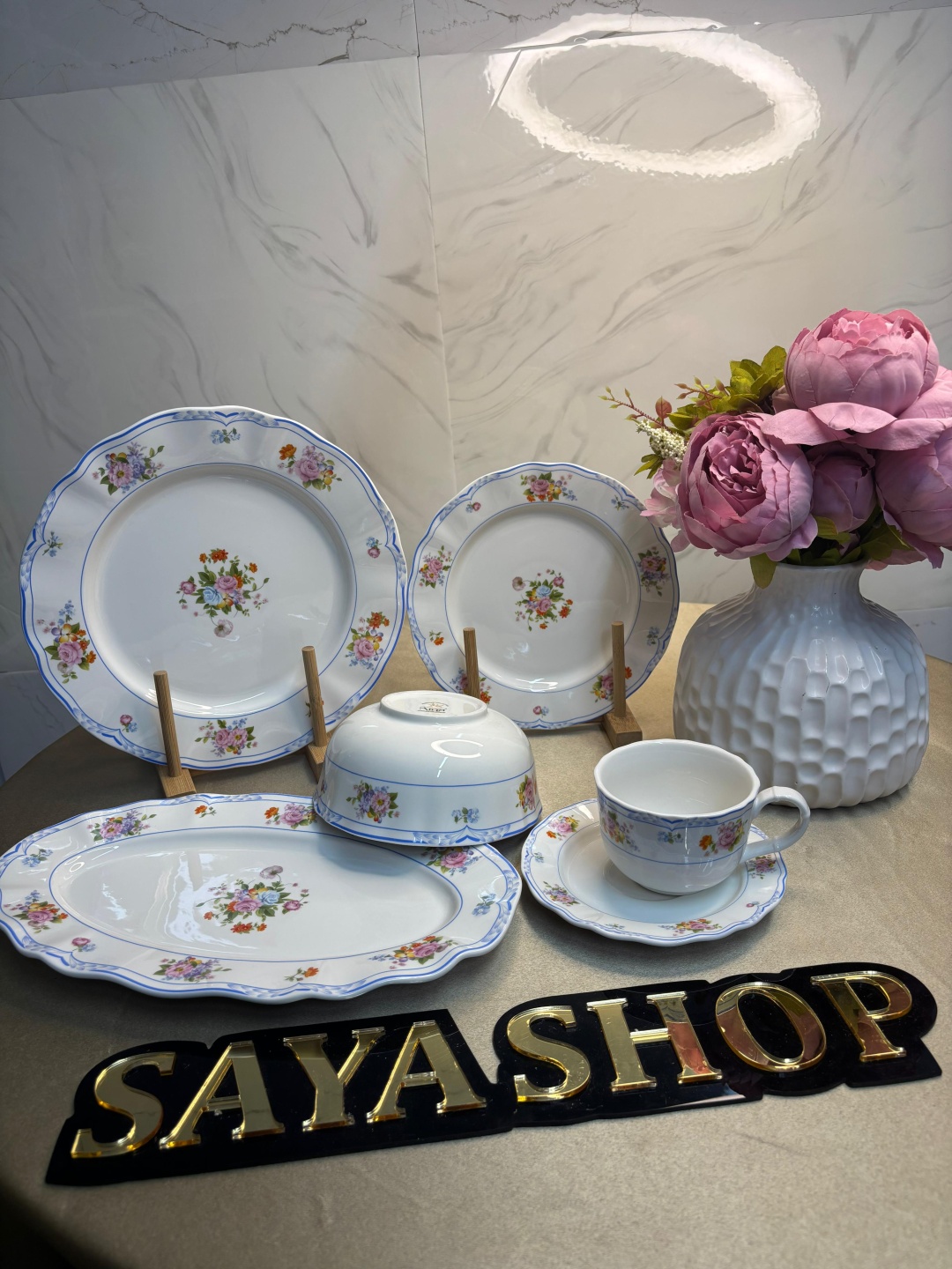 Сервиз на 6 персон SAYA SHOP , предметов: 32, чайно-столовый, керамика