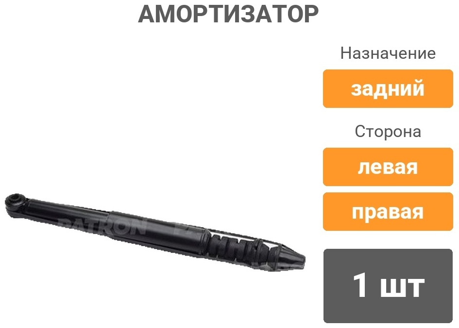 Амортизатор PATRON задний PSA343833 1 шт