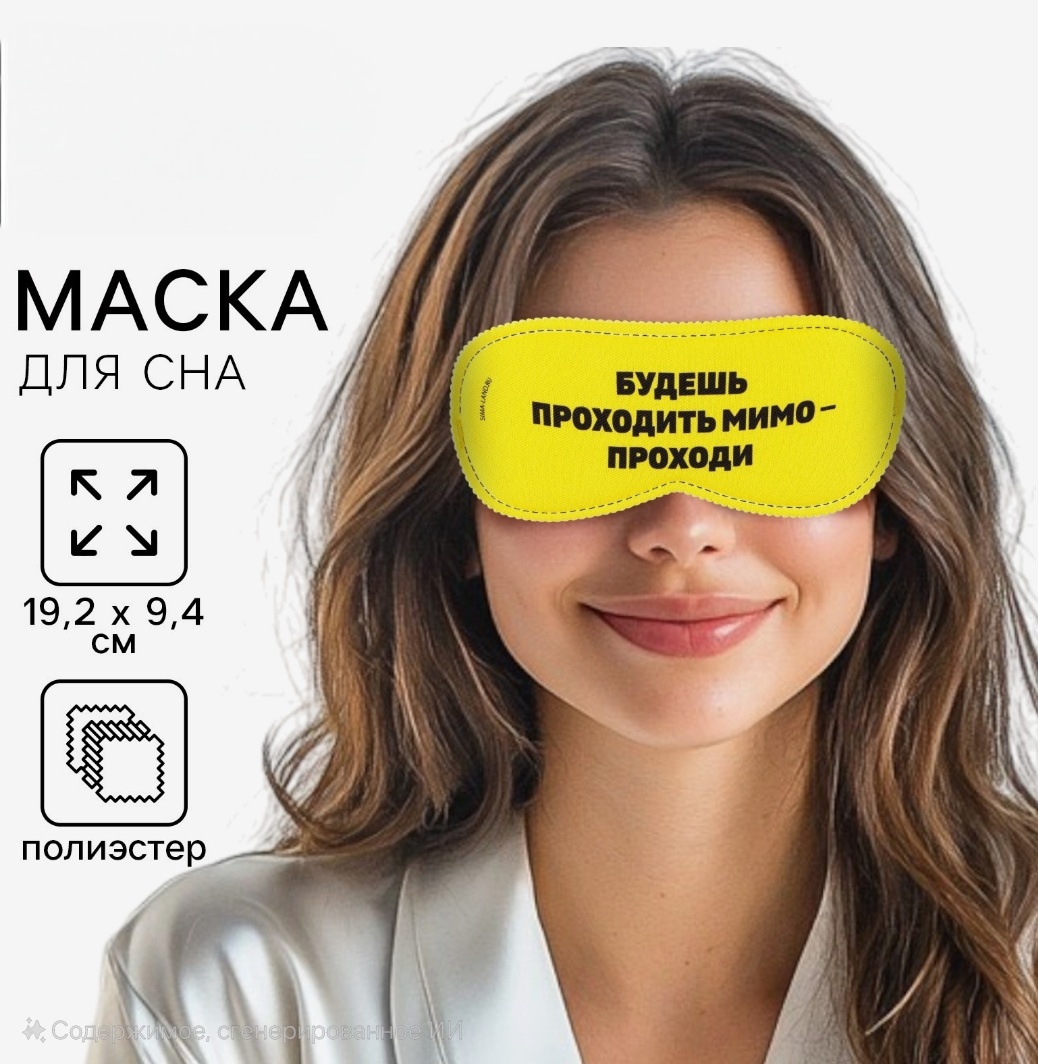 Маска для сна Onlitop полиэстер 1 шт