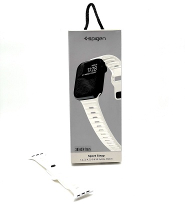 Ремешок Spigen для Apple Watch Series 1, Watch Series 2, Watch Series 3, Watch Series 4, Watch Series 5, Watch Series 6, Watch Series 7 белый