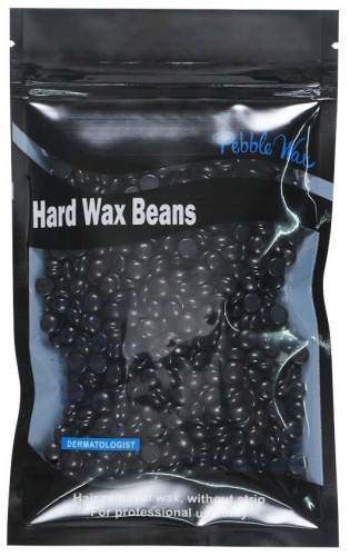 Воск пленочный Hard Wax Beans Pepple Black плотность средняя в гранулах 100 г