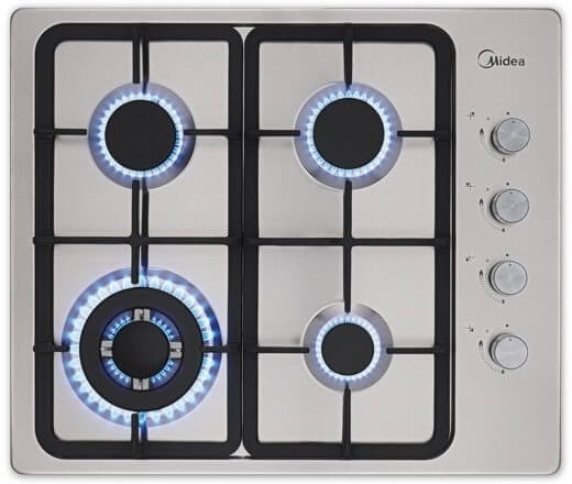 Газбен пісіру панелі Midea MG613TX күміс түсті