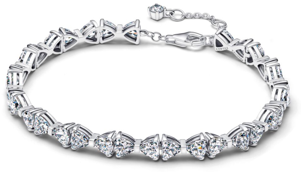 PANDORA «Сияющие банты» 594262C01-18 длина 18 см, вес 8.89 г серебро, плетение отсутствует