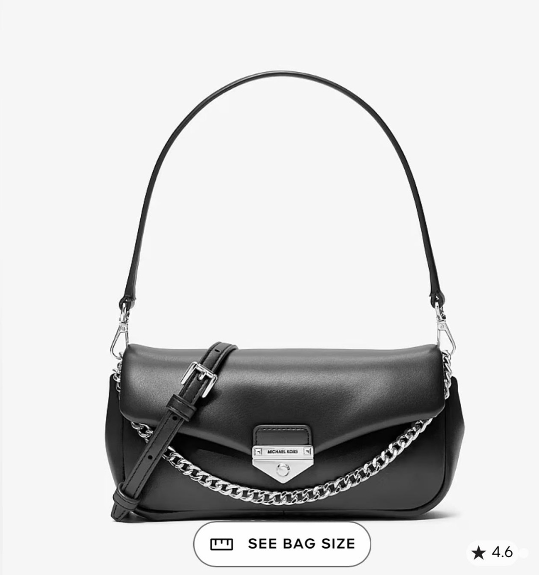 Сумка кросс-боди Michael Kors натуральная кожа, полиэстер черный