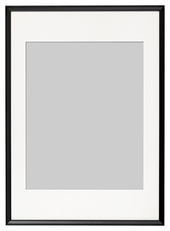 IKEA пудра Рама KNOPPÄNG черная 50x70 см