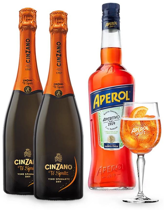 Подарочный набор APEROL ликер 11% 0.7 л