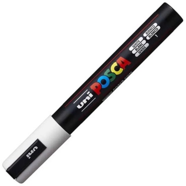 Маркер POSCA wht, 1 шт, 2.5 мм, белый