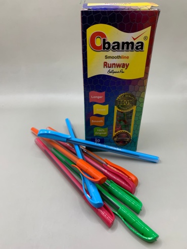 Ручка шариковая Obama 17543.7 1 шт, 0.7 мм, цвет чернил синий