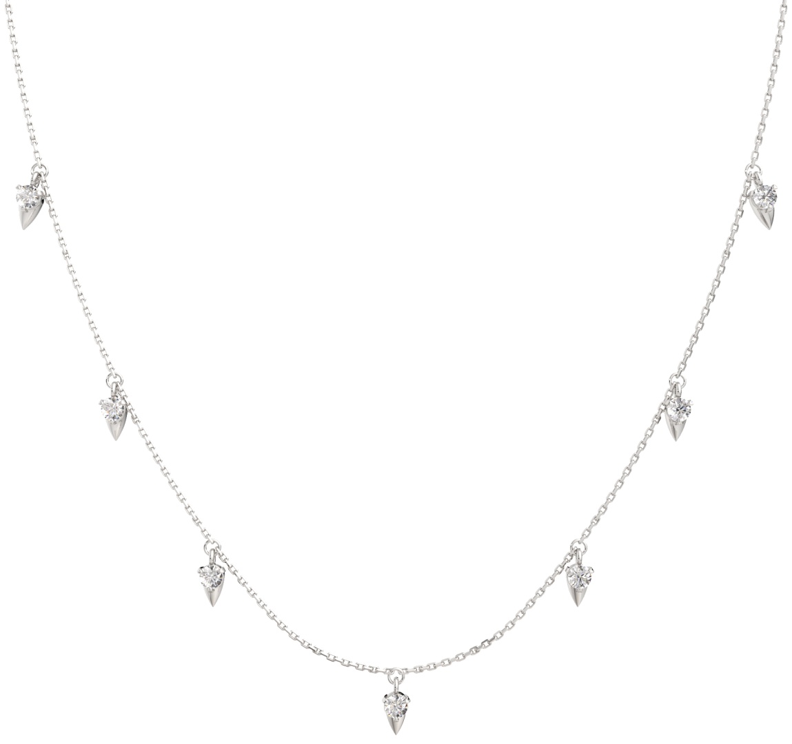 Колье Lucente Silver ZO-0550226.DF_40 длина 40 см вес 3.31 г серебро, фианит