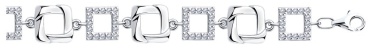 Diamant V40298 длина 19 см, вес 7.95 г серебро, плетение отсутствует