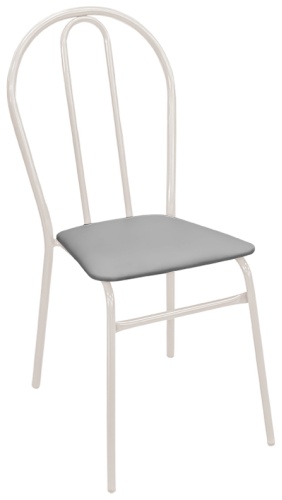 Стул ZETA Лука 1 м.эл. кзам110, 90x38x35 см, серый 1 шт.
