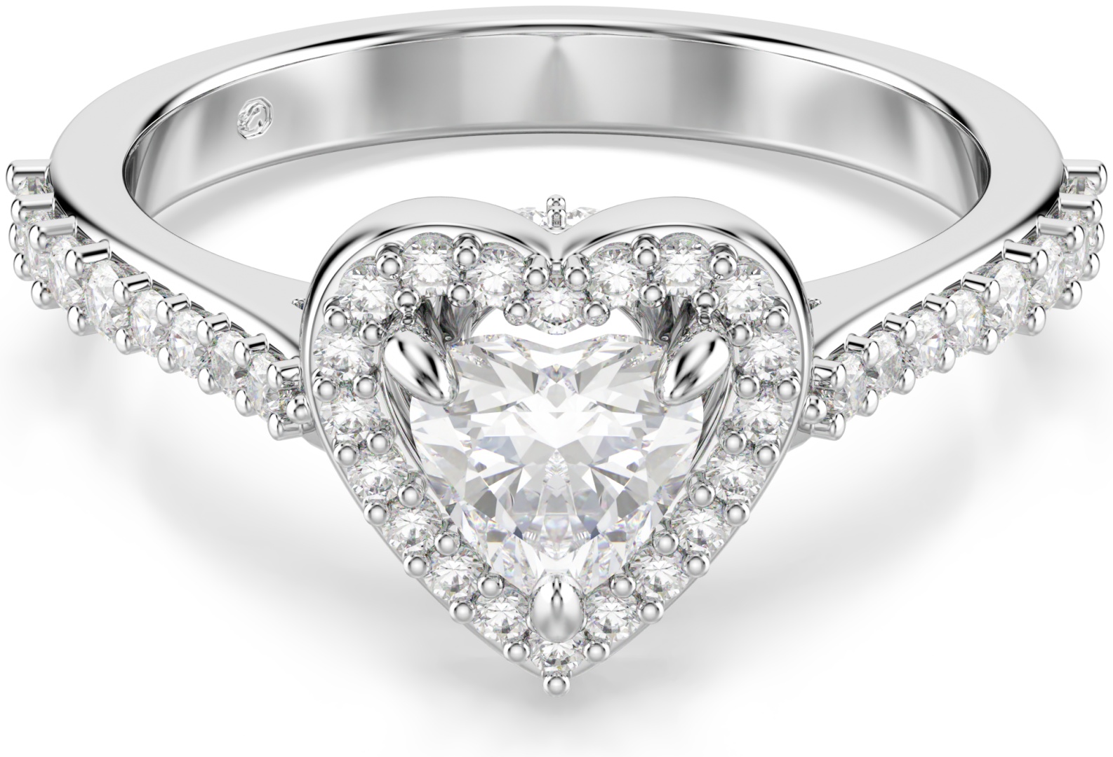 Кольцо Swarovski 5744046 размер 17 бижутерный сплав, кристаллы Swarovski, серебристый