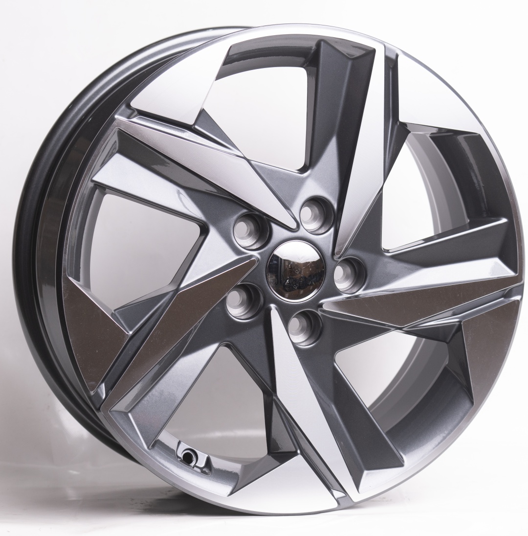 Kipardo L5216 7x17/5x114.3 D67.1 ET46 4 диска черный, серебристый