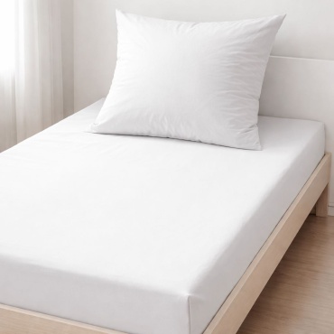 Простыня с наволочками Turkmen Hometextile Туркмен 120x214, хлопок, кретон