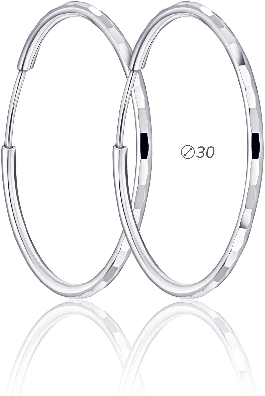 Конго Lucente Silver EAR-LU-925-242412 вес 2.62 г серебро, без вставок