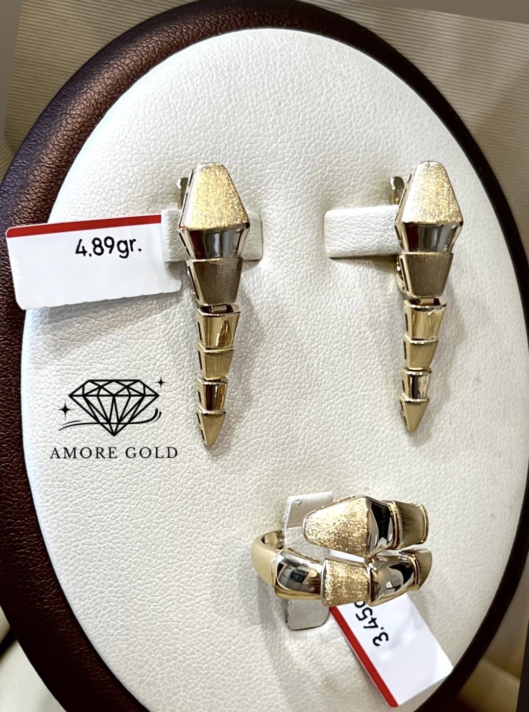 ITALY Bulgari Amore gold вес 8.34 г золото, без вставок