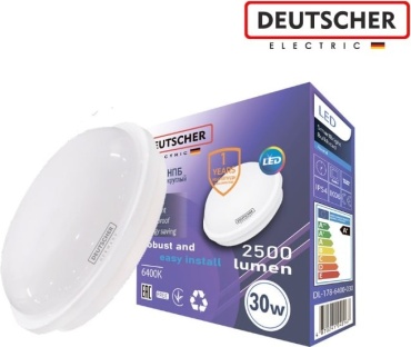 Светильник настенно-потолочный Deutscher LED 30 Вт белый