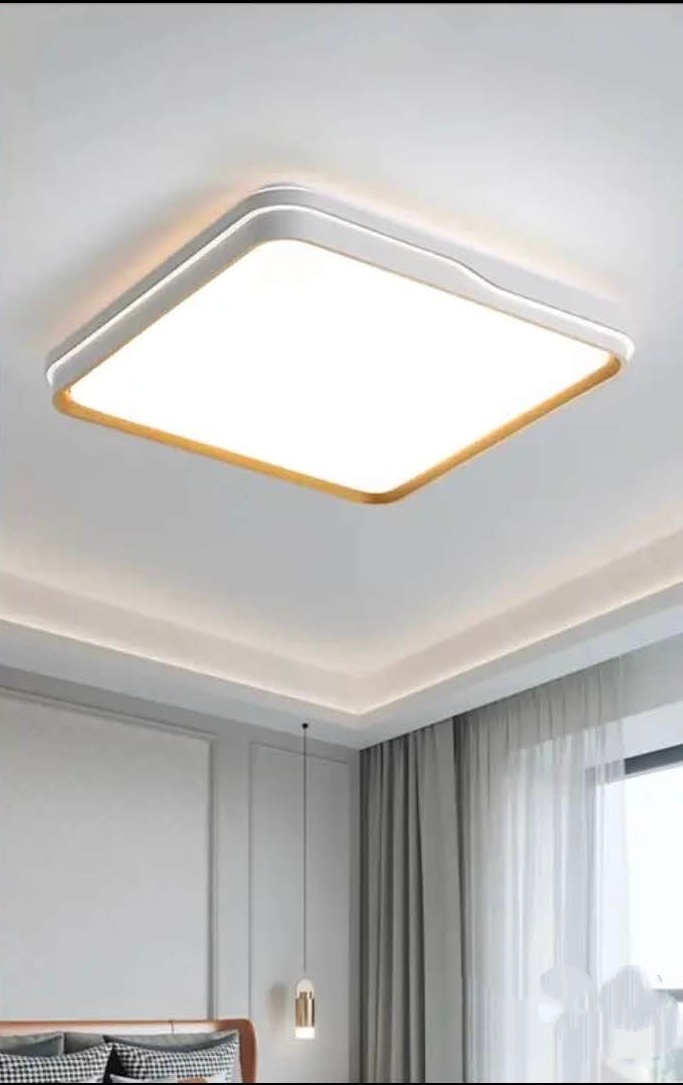 Светильник потолочный LED 100 Вт золотистый, белый