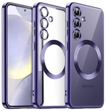Чехол Samsung для Samsung Galaxy S23+, S23 Plus фиолетовый-прозрачный