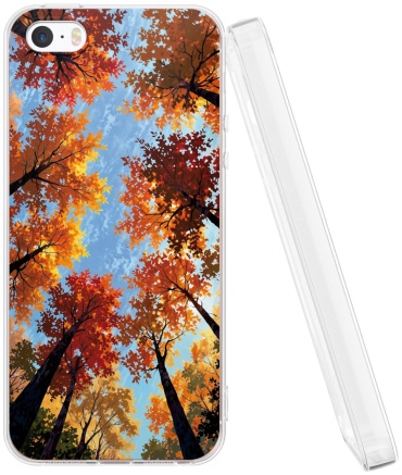Чехол Mcover для Apple iPhone 5, iPhone 5S, iPhone SE рисунок