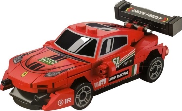 Конструктор Играйка Конструктор гоночная машина Speed , 69 деталей, инерционная модель автомобиля 914, деталей 69 шт
