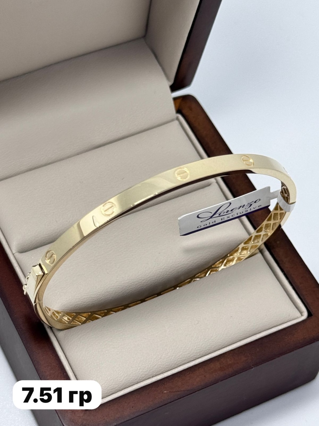 Italian Gold AlmazNI-Gold длина 18 см, вес 7.51 г золото, плетение отсутствует