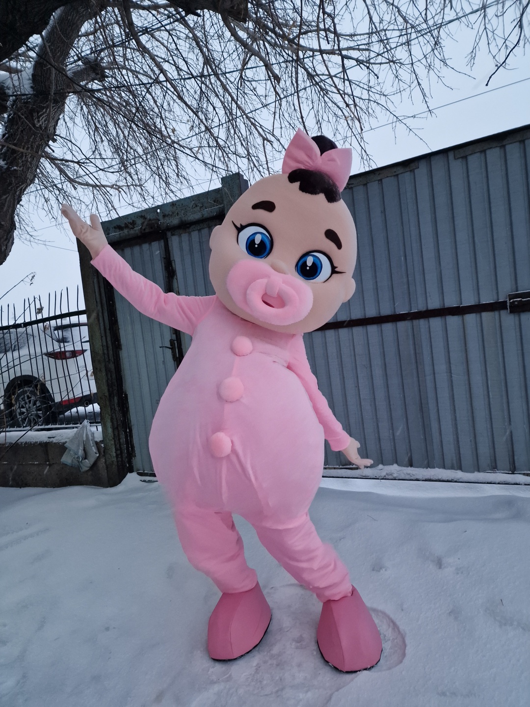 Карнавальный костюм Event Mascot Ростовая кукла Пупс Девочка мультиколор