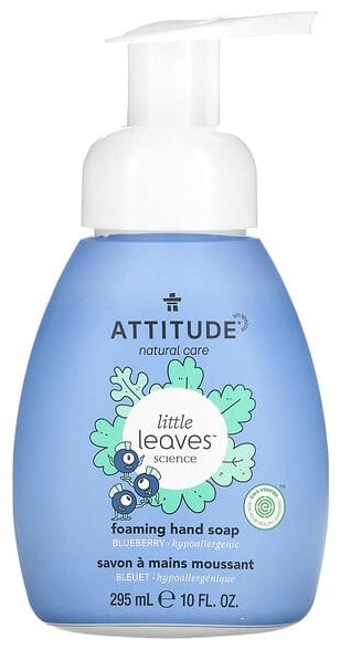 Жидкое мыло туалетное ATTITUDE Little Leaves Science пенящееся, голубика 1 шт