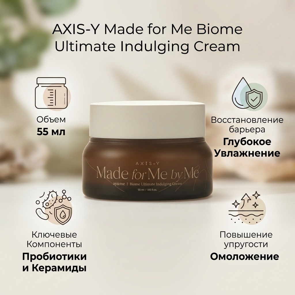 AXIS-Y крем Made for me Biome Ultimate Indulging для лица 55 мл