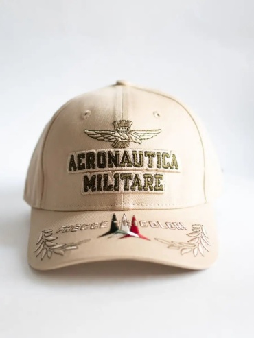 Бейсболка AERONAUTICA MILITARE размер 50, бежевый