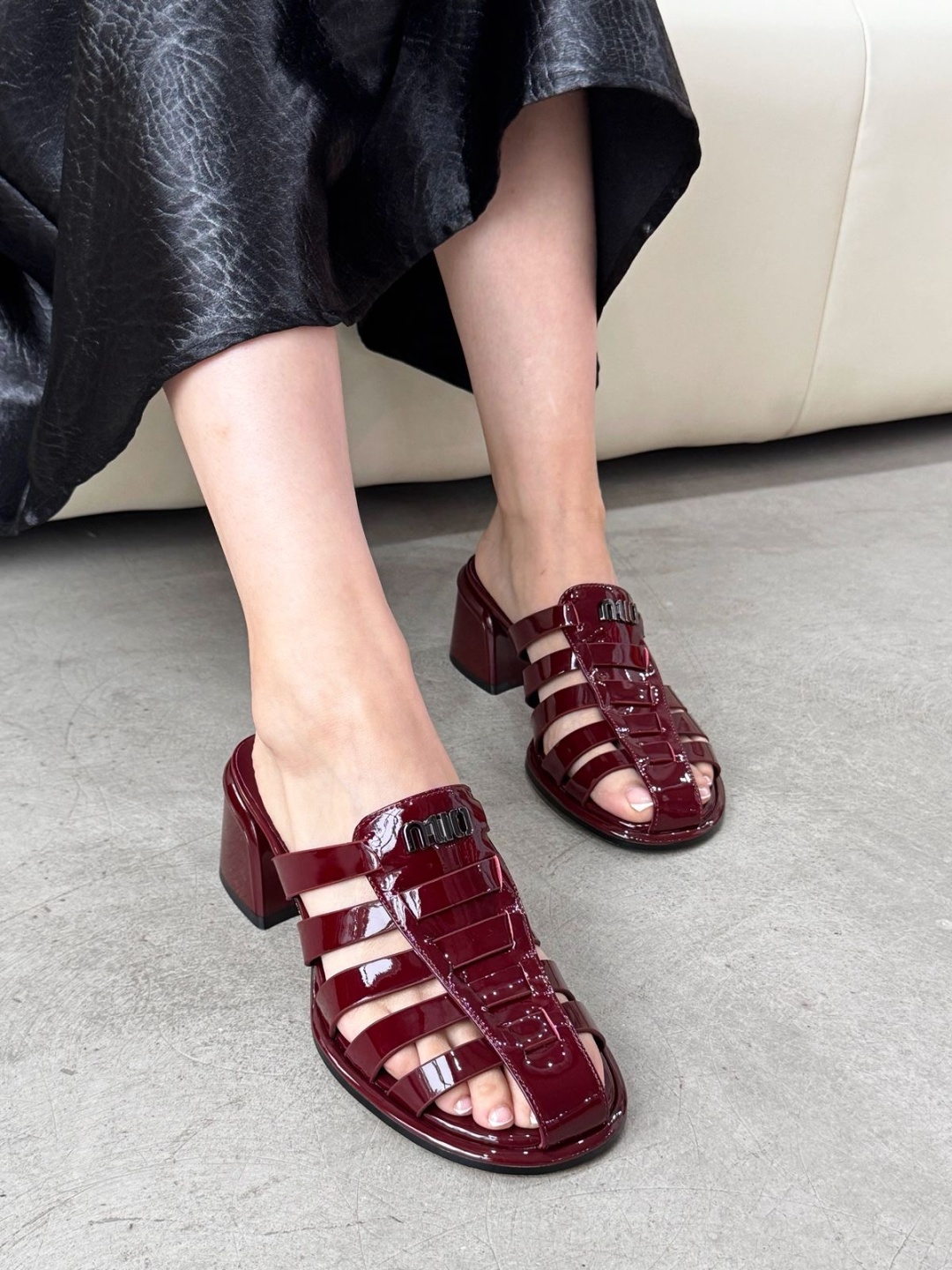 Мюли LEO бордовый
