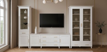 Комплект для гостиной Пинскдрев Сати Н00111687/692/694, белый