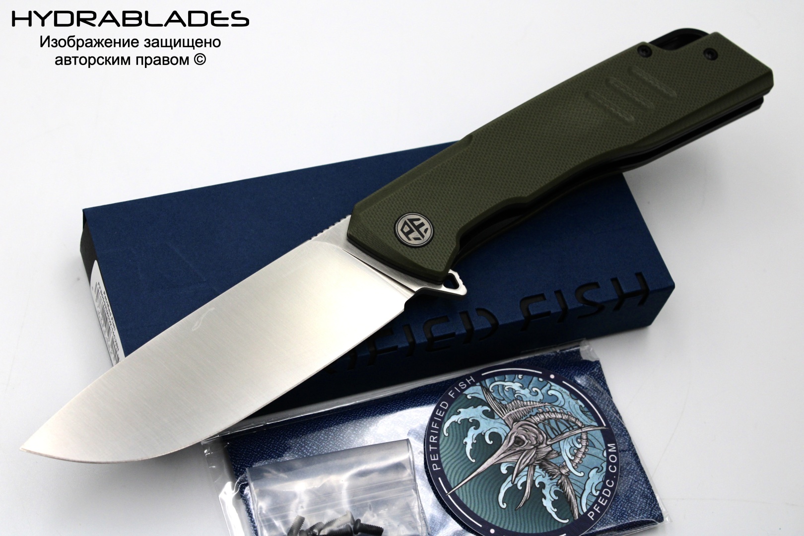 Нож универсальный HYDRABLADES Loco PFB02GRS, лезвие: нержавеющая сталь 1 шт