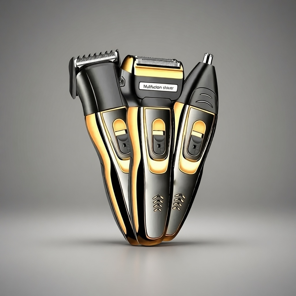 Geemy машинка для стрижки GM-595 черный, золотой