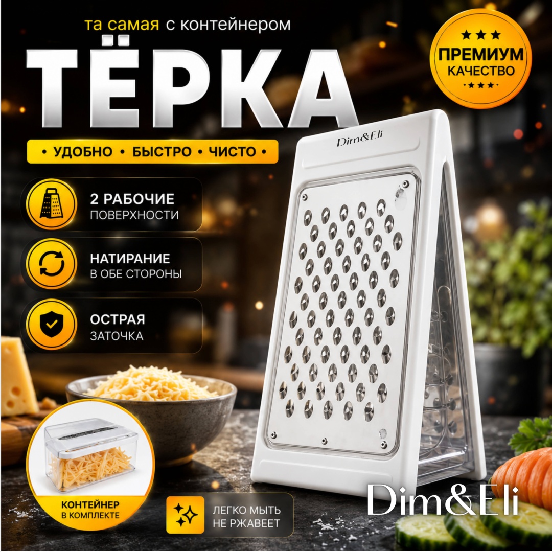 Dim&Eli терка T-01, нерж.сталь, пластик