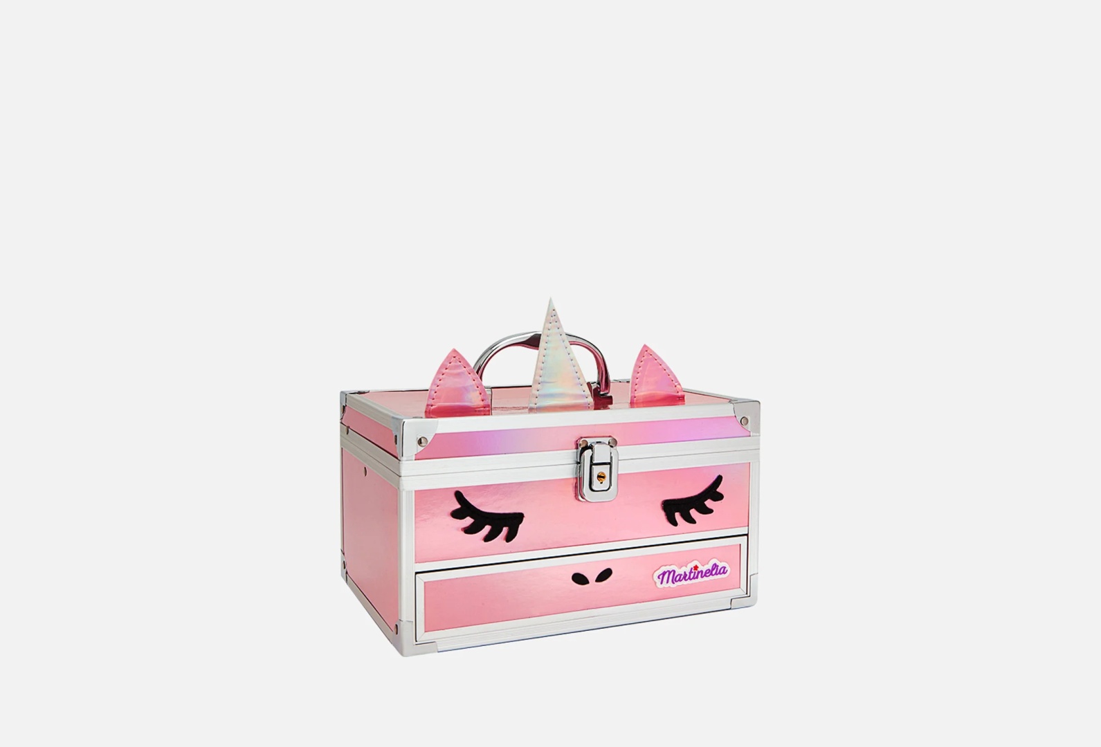 Martinelia Кейс с косметикой Little Unicorn (85506) бальзам, лак для ногтей, набор, тени, помада 3+