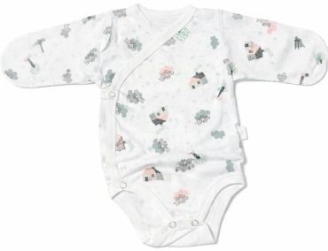 Боди Dana Baby белый, голубой
