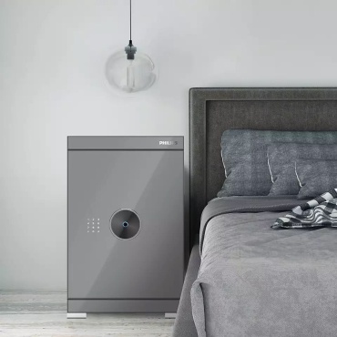 Сейф Philips SBX602-7CU ключевой, электронный, кодовый механический, биометрический замок (480х750х430 мм)