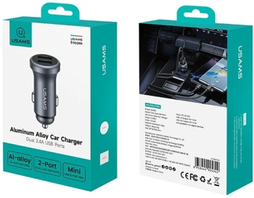 Usams CC320CC01 USB 12 Вт черный