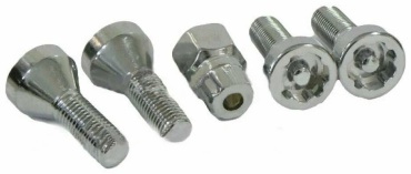 TOPPFIT болт-секретка M12x1.5 4 шт