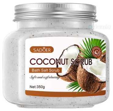 SADOER скраб Coconut Exfoliating and Cleansing Scrub для рук, для ног, для тела 350 г