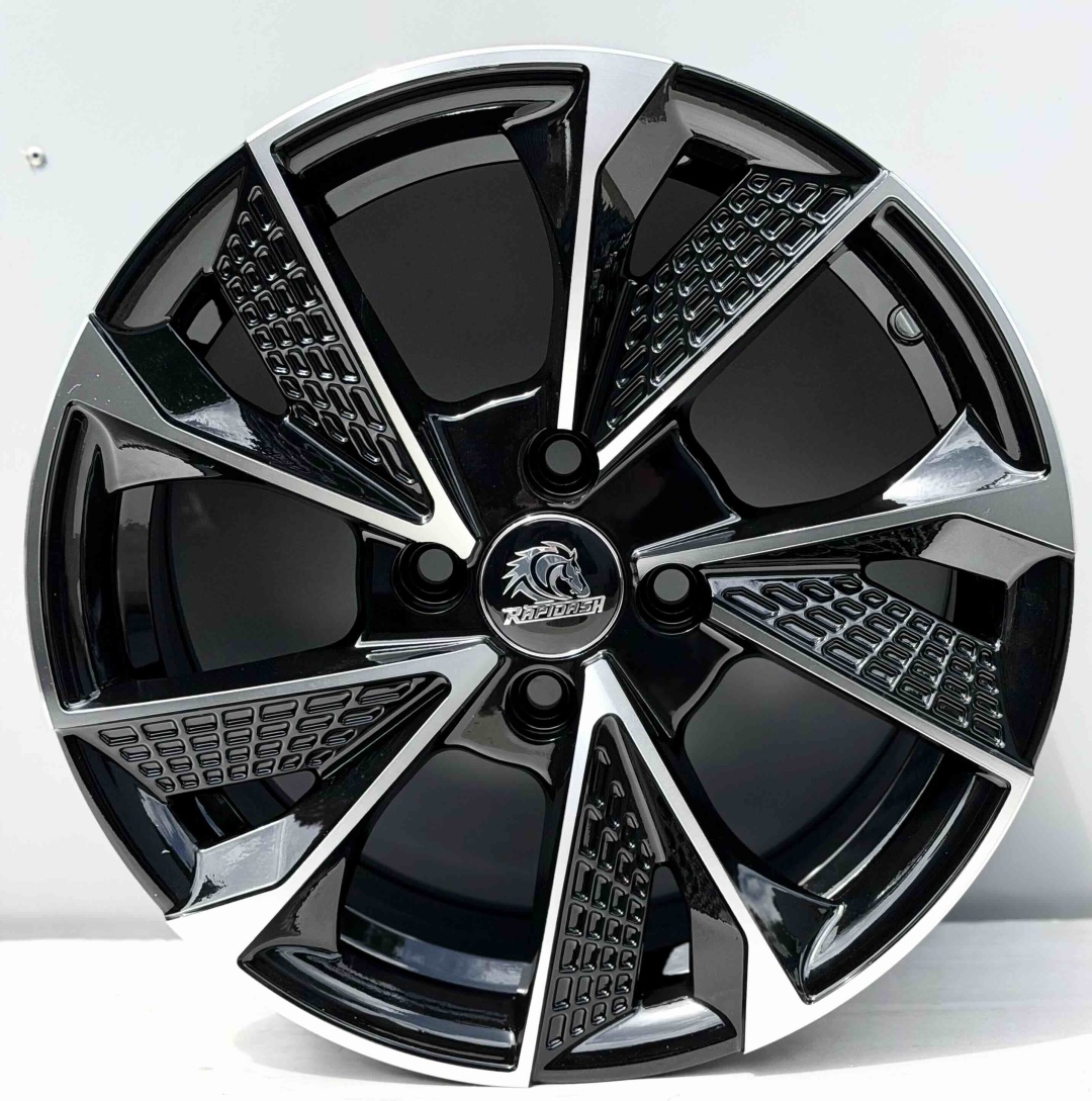RNO 1558 6.5x15/4x100 D67.1 ET35 4 диска черный, серебристый