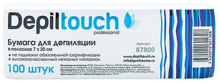 Depiltouch бандаж (полоска) для депиляции бумага 7×20 см