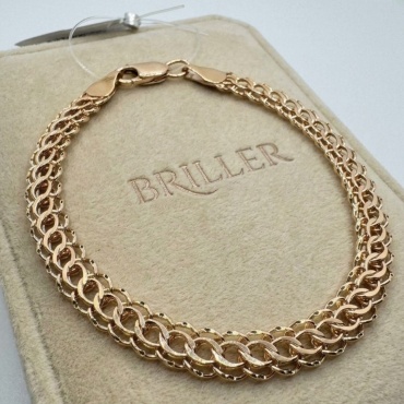 BRILLER 0875555 длина 19 см, вес 4.65 г золото, плетение венецианское