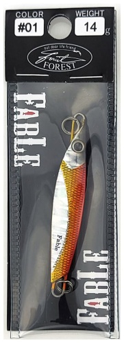 Блесна FOREST Пилькер Forest Fable 14g 1 шт 55 мм Red/GS